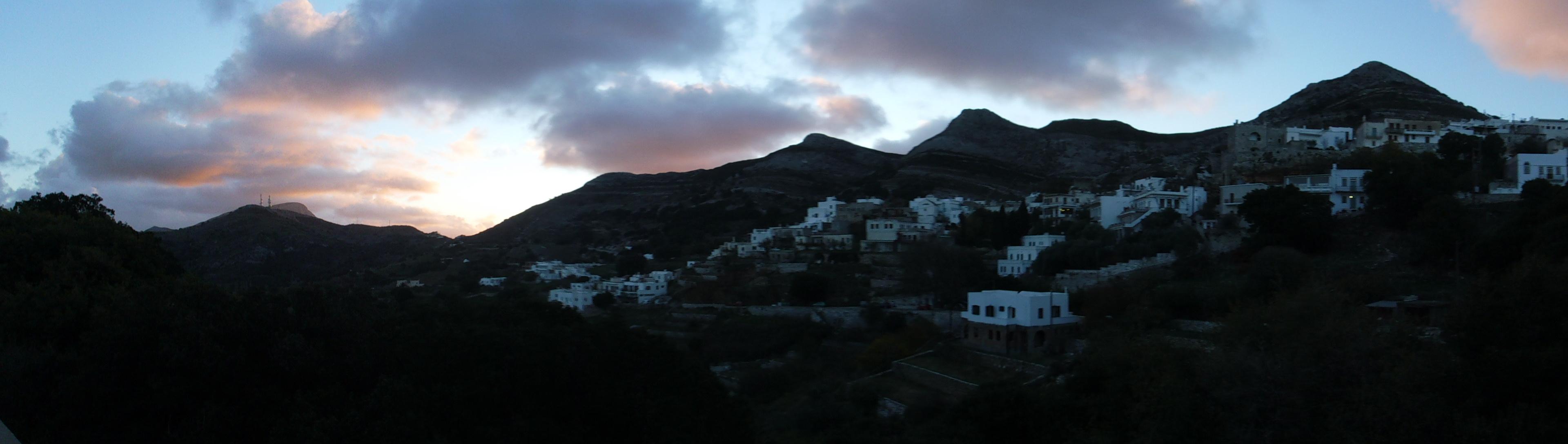 Apeiranthos in the evening light