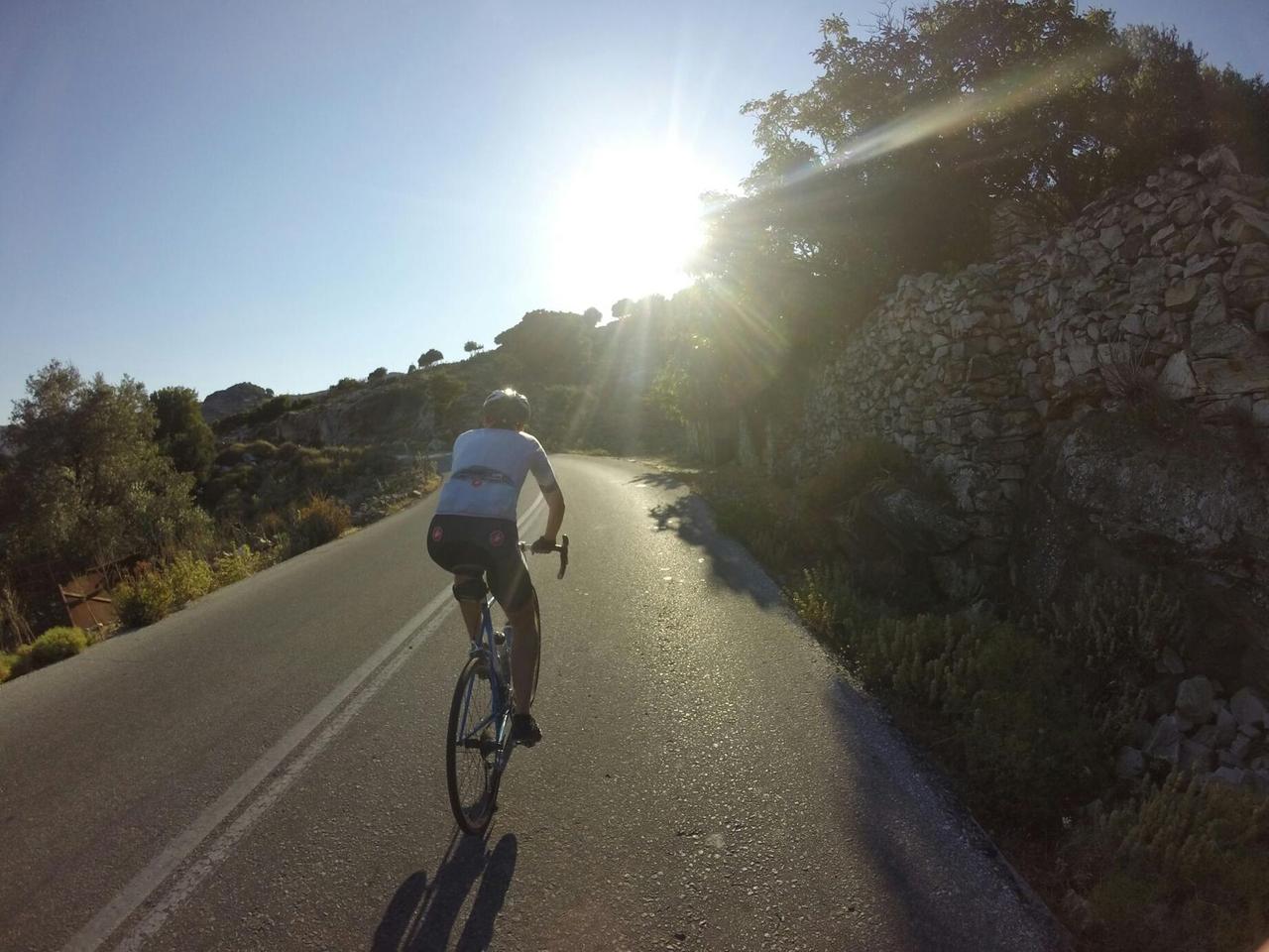 Climbing up the Apeiranthos climb